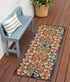 Rainbow Colored Indoor Outdoor Runner Rug